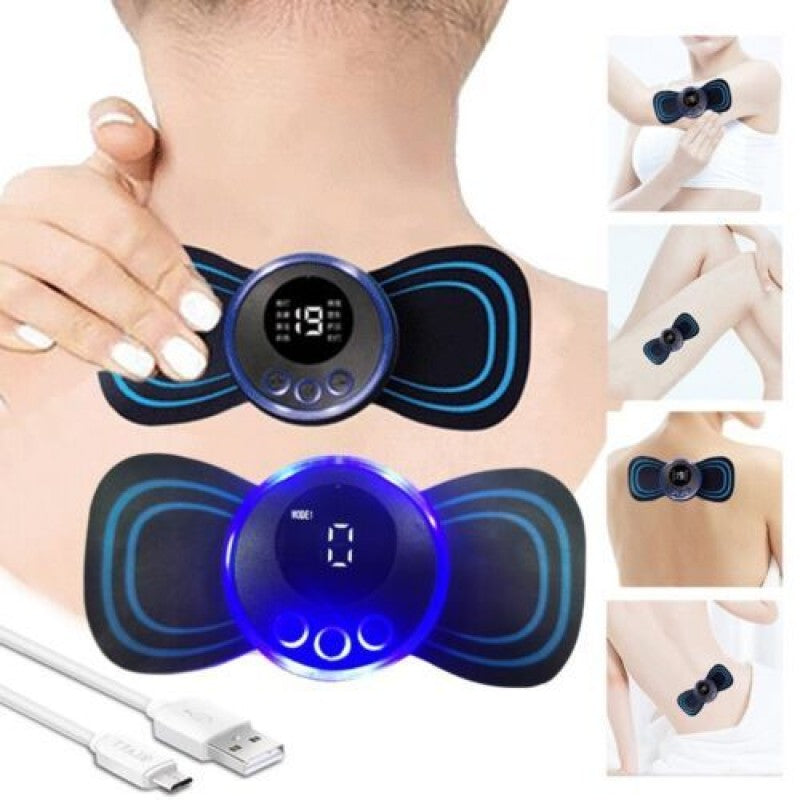 Mini Body Massager Pulse Neck Pain Relief EMS Butterfly Body Massager Men & Women