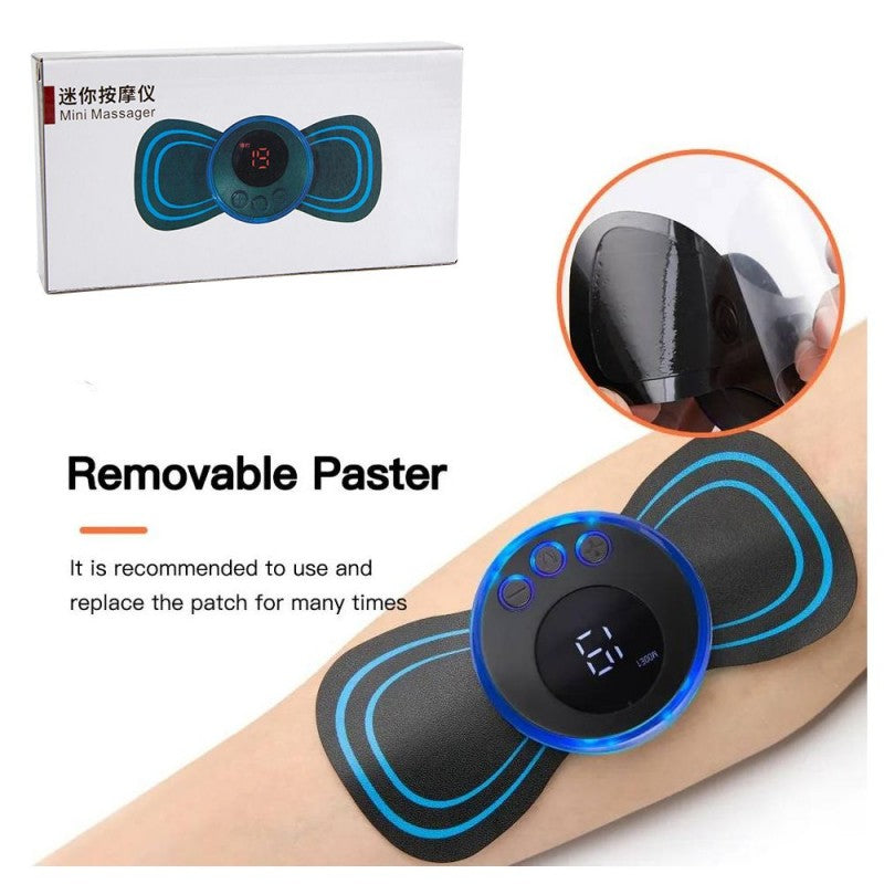 Mini Body Massager Pulse Neck Pain Relief EMS Butterfly Body Massager Men & Women