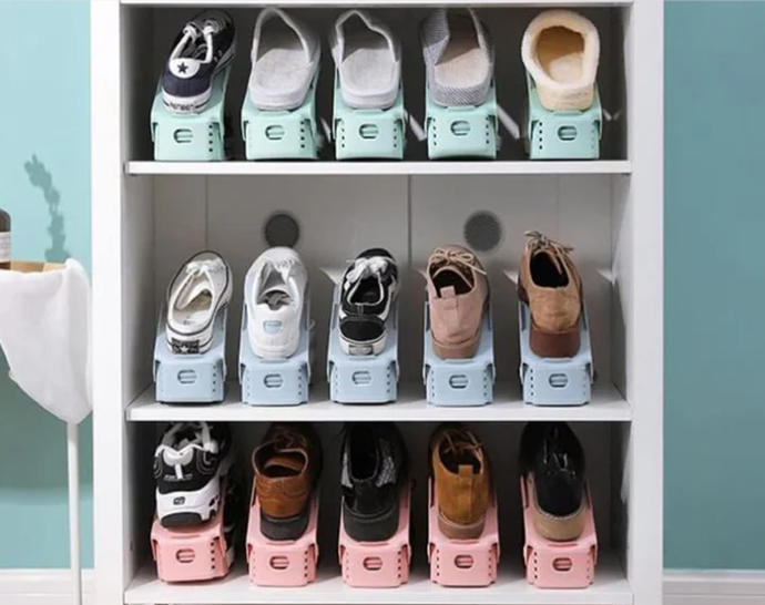 Double Layer Free Standing Shoe Rack