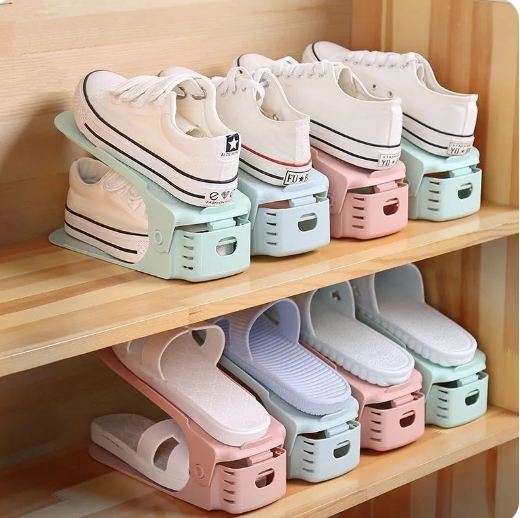 Double Layer Free Standing Shoe Rack