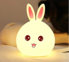 Silicon Cute Rabbit Colorful LED Night Light