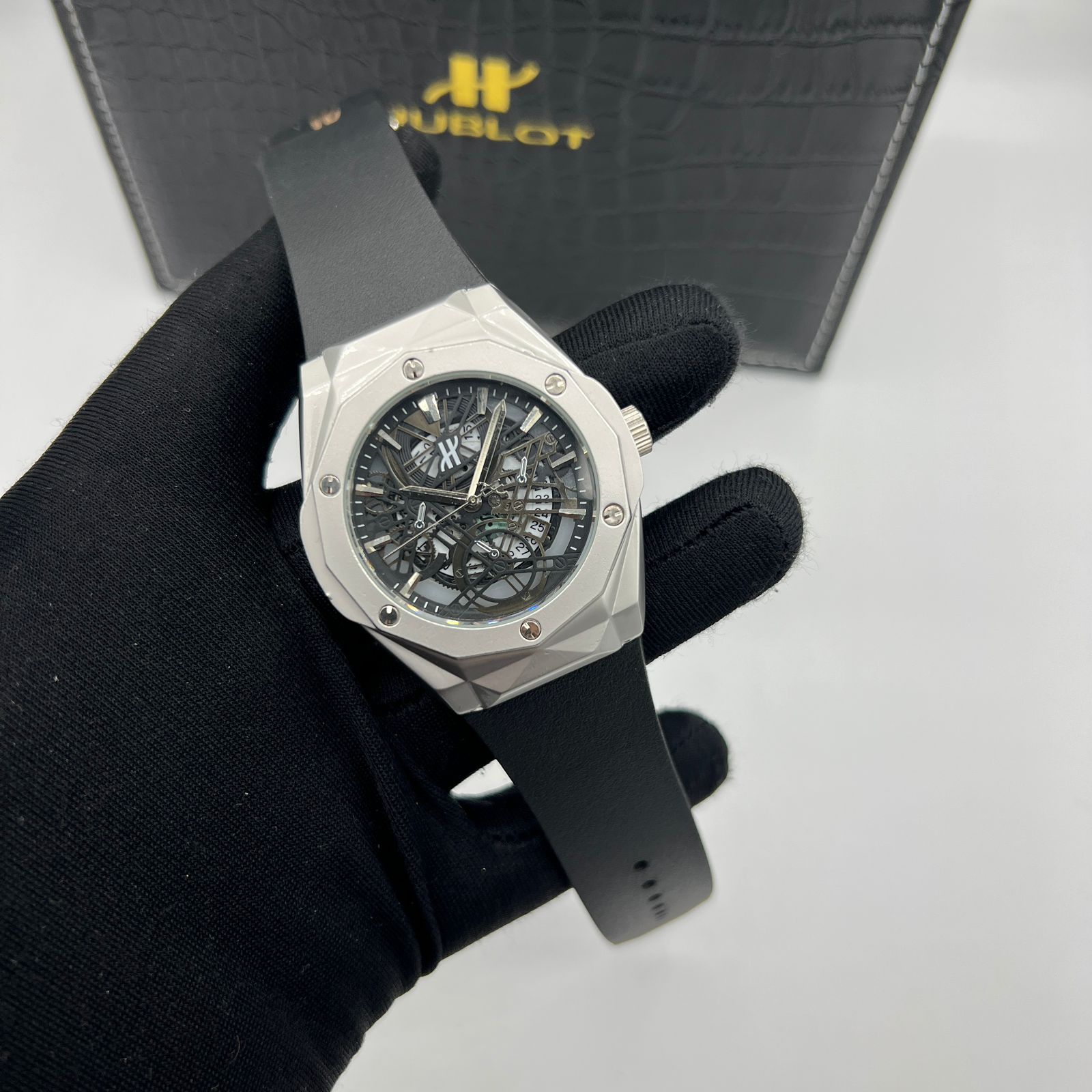 Diamond cut hublot watch Master lock