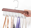 8 HOOK WOODEN CLOTHES HANGER